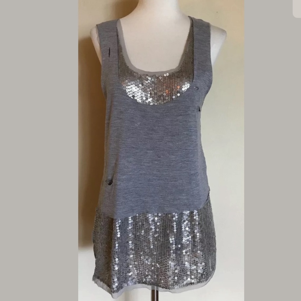 Gryphon Sleeveless Sequin Top